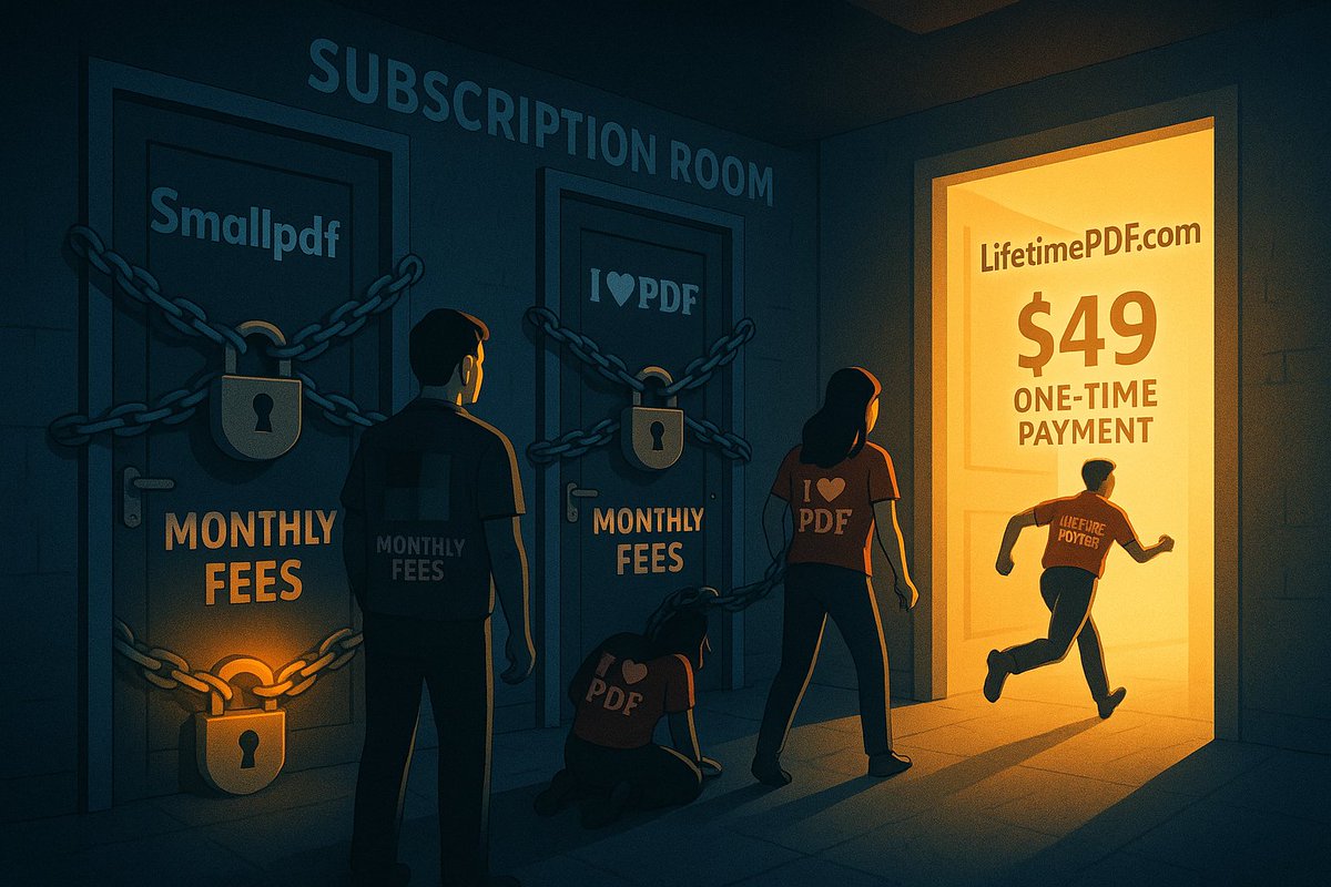 LifetimePDF's tweet image. Unchain yourself from PDF subscriptions!
LifetimePDF.com One time $49 - Lifetime Access
#lifetimepdf #pdf #pdfprocessing