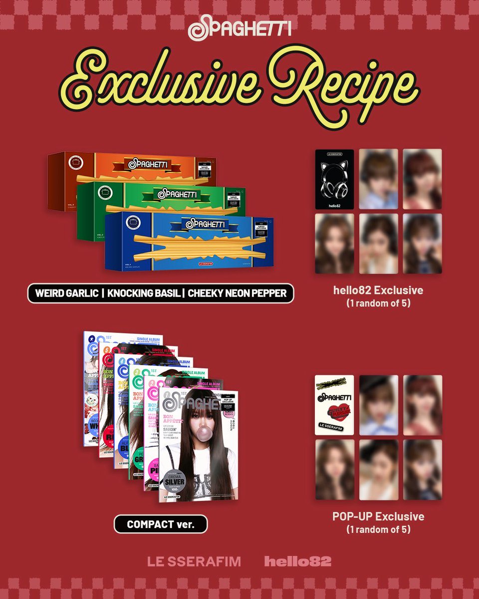 chaewanniee's tweet image. WTS/LFB - DM IF INTERESTED!

GROUP ORDER FOR HELLO82 SPAGHETTI PCS!

HELLO82 POP-UP EXCLUSIVE $19 PER CLAIM.

REGULAR HELLO82 EXCLUSIVE $26 PER CLAIM.