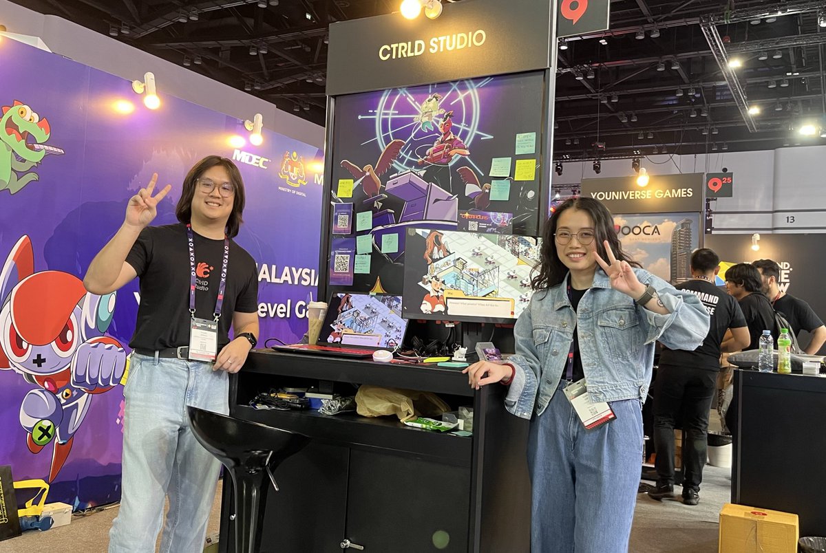 ctrld_studio's tweet image. #gamescomasiaxThailandgameshow is done! Thank you to everyone who came to play and thank you to MDEC for the opportunity to showcase ✨
We should have some exciting announcements in the coming months, stay updated by wishlisting us on Steam 👇🏼
store.steampowered.com/app/2439500/Ov…