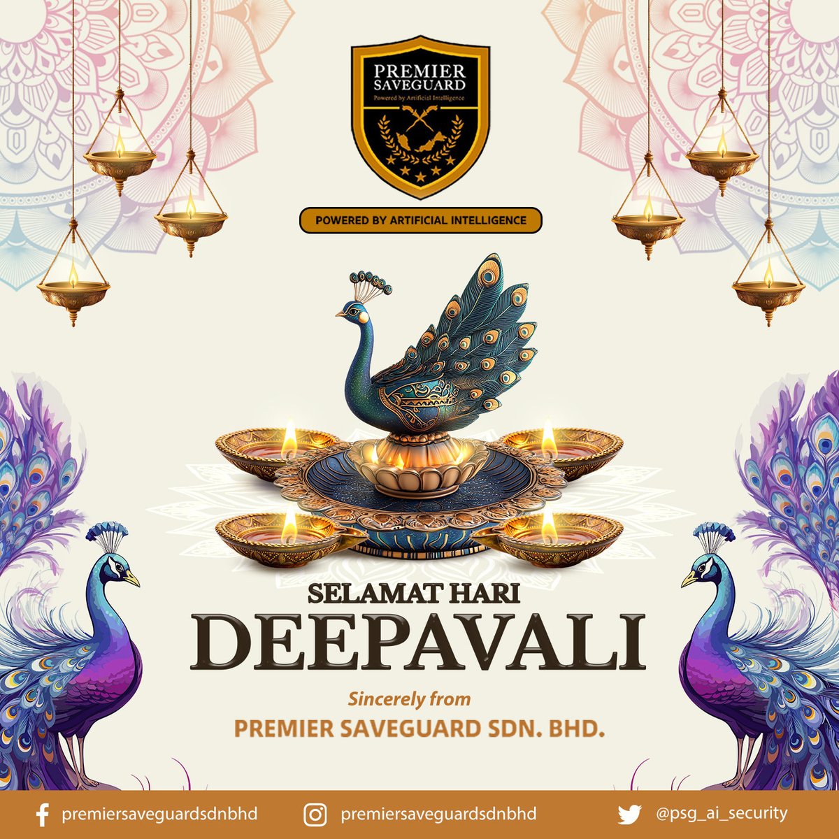 psg_ai_security's tweet photo. Selamat Menyambut Hari Deepavali daripada seluruh warga kerja Premier Saveguard SDN BHD

#premiersaveguardsdnbhd
#artificialintelligence 
#riskmanagement 
#securitypersonnel 
#securitytechnology 
#screeningservices
#malaysiaprihatin 
#selamatharideepavali
#malaysia https://t.co/DdlgHvlqGQ