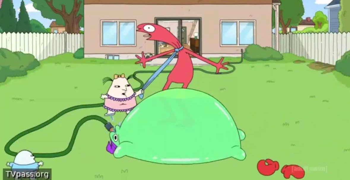 Amazing frame from the new smiling friends episode