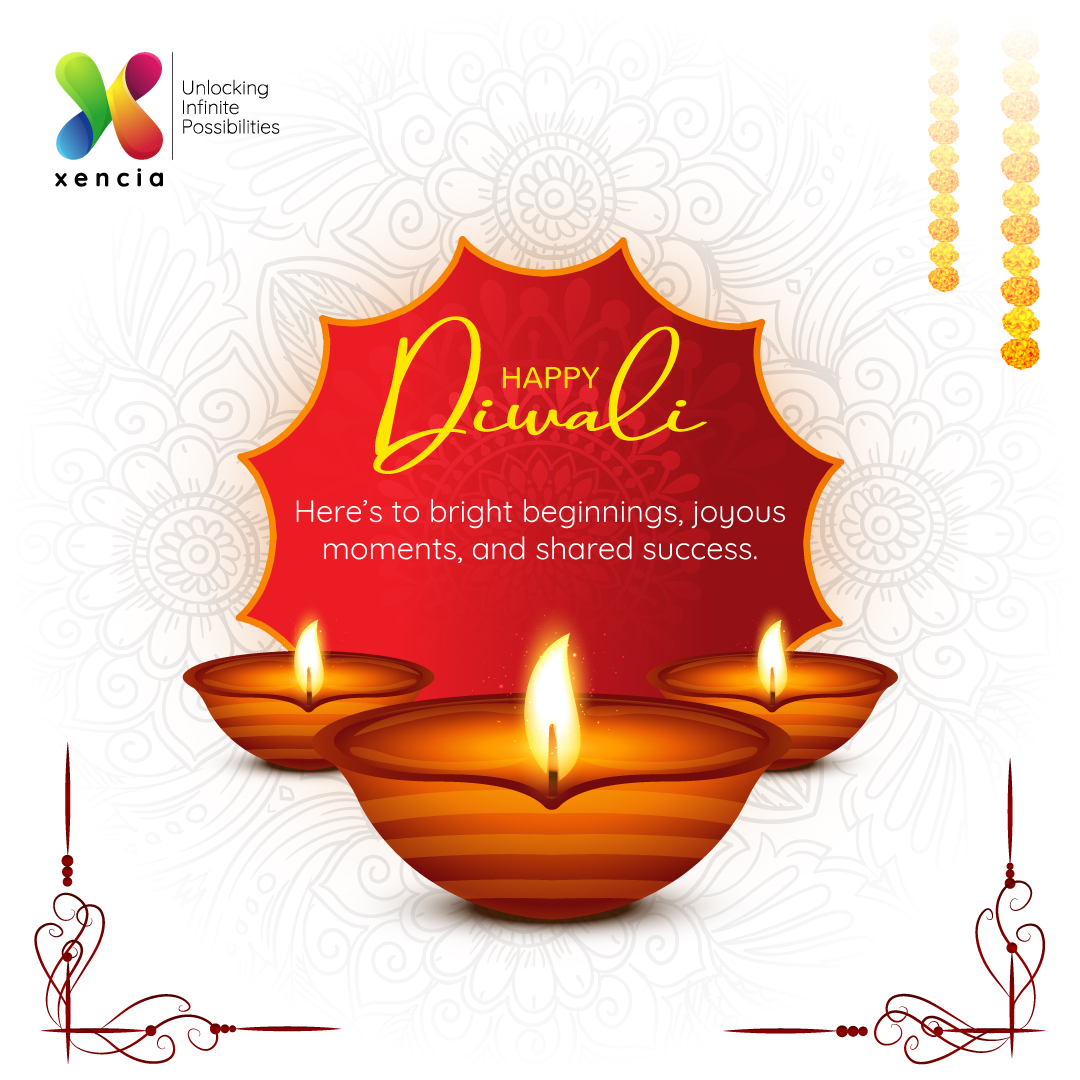 XenciaTech's tweet photo. As the festival of lights brightens homes and hearts, may it fill your days with joy, your bonds with strength, and your journey with new beginnings. 

From Team Xencia, wishing you a Happy Diwali!
 
#HappyDiwali #FestivalOfLights #Celebration #Joy #Togetherness #Xencia https://t.co/cSrQAEapOg