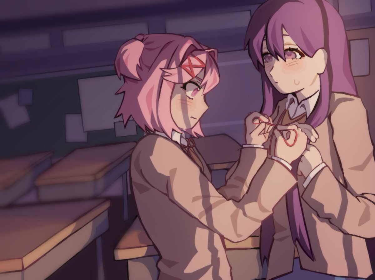 Anyone else miss them #ddlc #natsuri