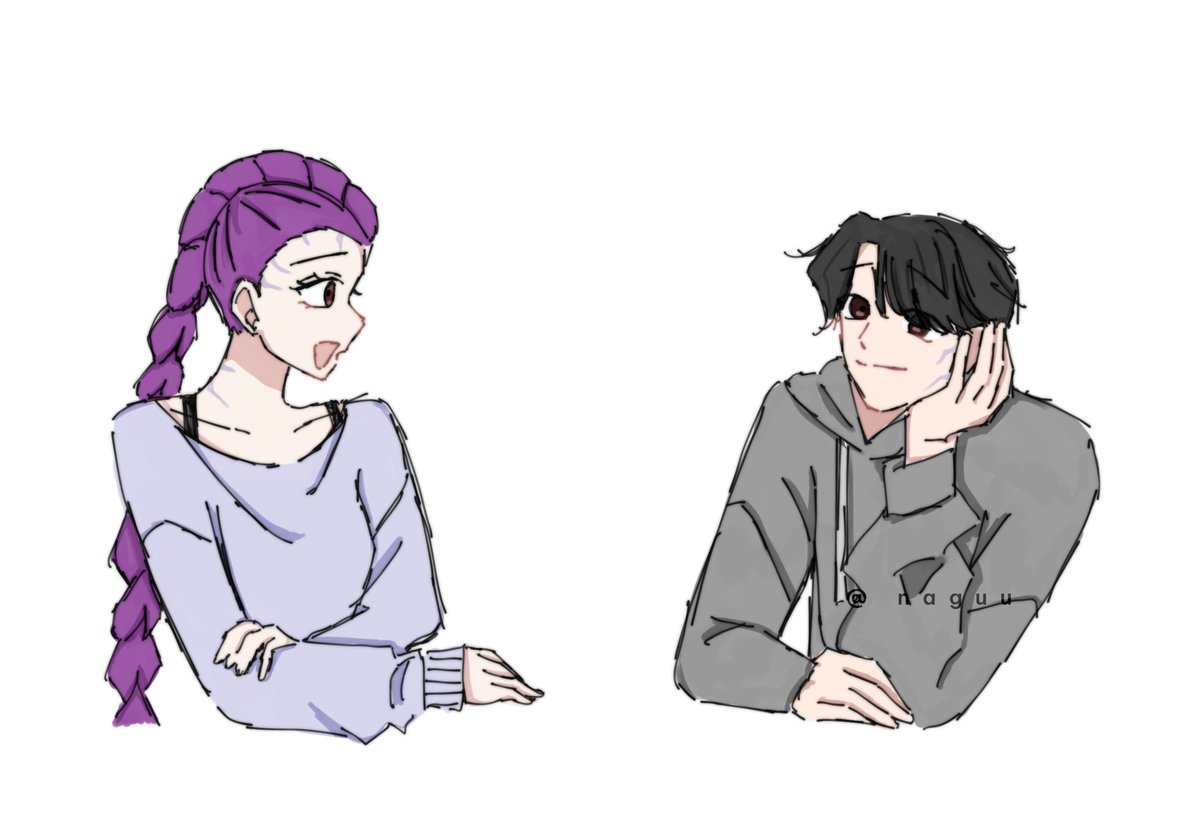 Uhhh first time drawing jinumi / rujinu 

#KPOPDEMONHUNTERS #rujinu #jinumi #Jinusaja #Rumi
