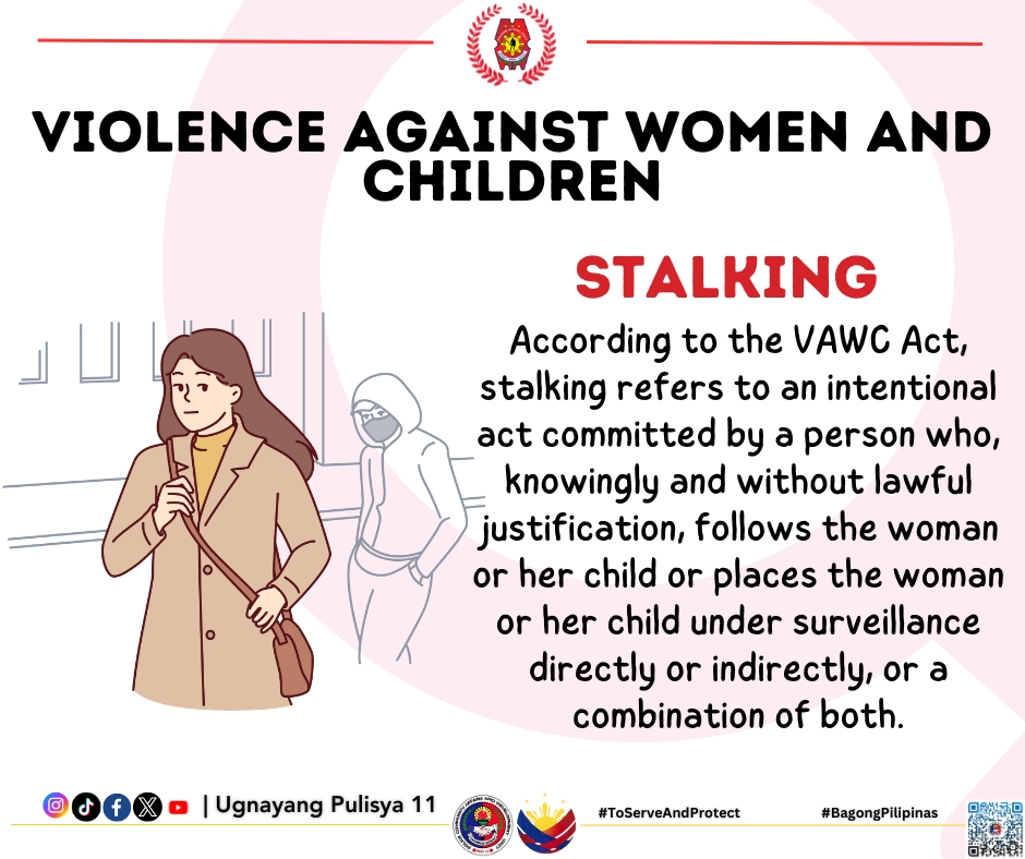 davao_pcadg's tweet photo. 𝐕𝐈𝐎𝐋𝐄𝐍𝐂𝐄 𝐀𝐆𝐀𝐈𝐍𝐒𝐓 𝐖𝐎𝐌𝐄𝐍 𝐀𝐍𝐃 𝐂𝐇𝐈𝐋𝐃𝐑𝐄𝐍 | STALKING

#TeamPRO11
#ToServeandProtect
#BagongPilipinas
#ditosabagongpilipinasgustongpulisligtaska
#UgnayangPulisya11 https://t.co/mZ3vToY7DC