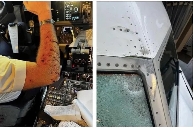 engineers_feed's tweet image. United Airlines Boeing 737 MAX hit by suspected space debris midair at 36,000 ft - the first incident of its kind in aviation history.
A United Airlines flight from Denver to Los Angeles (UA1093) was forced to divert to Salt Lake City on October 16, 2025, after a cockpit…