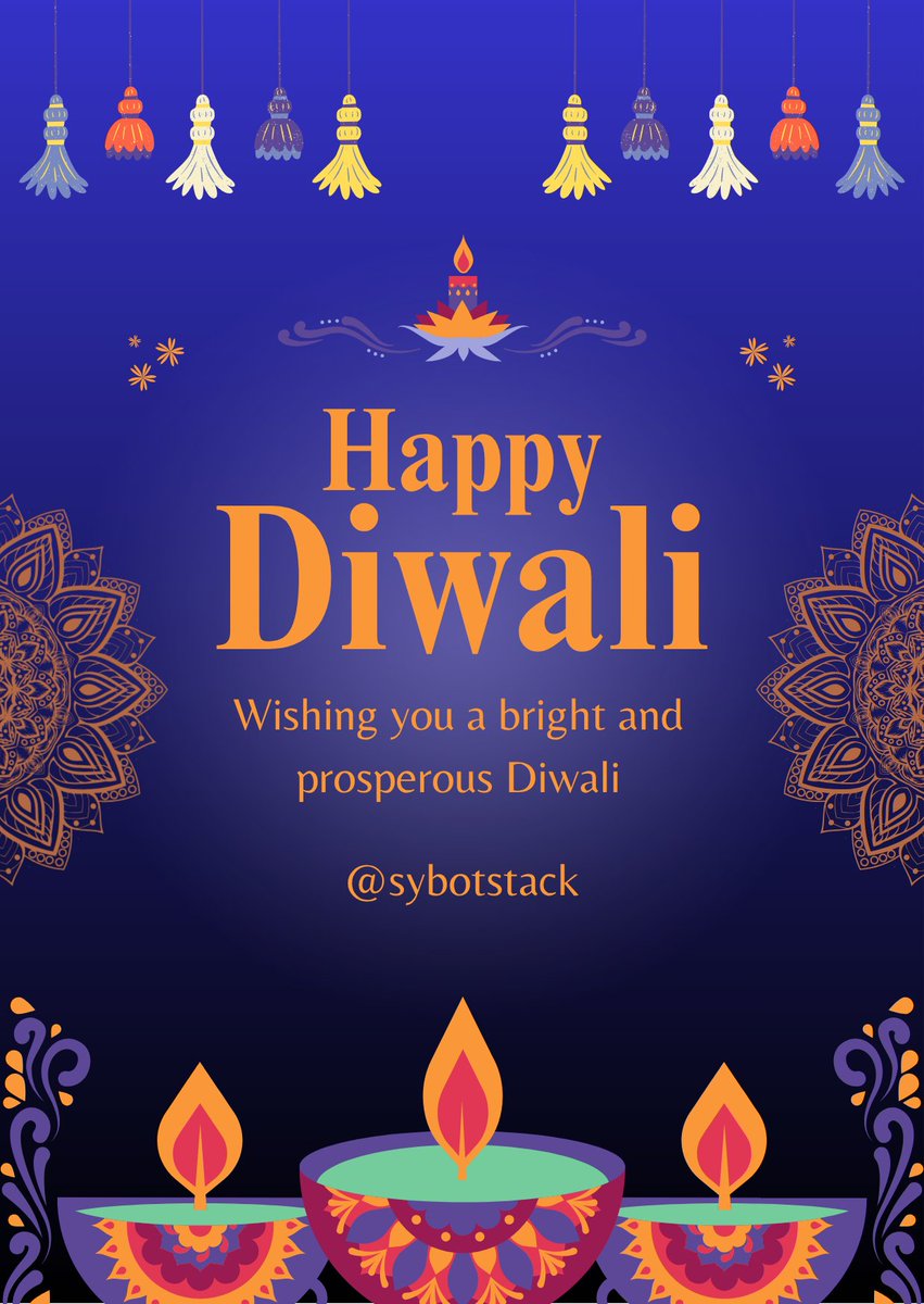 sybotstack's tweet image. ✨ Let the light of innovation shine brighter this Diwali!
At Sybotstack, we celebrate the spirit of new beginnings, creativity, and collaboration.
💫 Wishing everyone a Happy and Prosperous Diwali!
#HappyDiwali #Sybotstack #FestivalOfLights #Innovation #Growth #TeamSybotstack