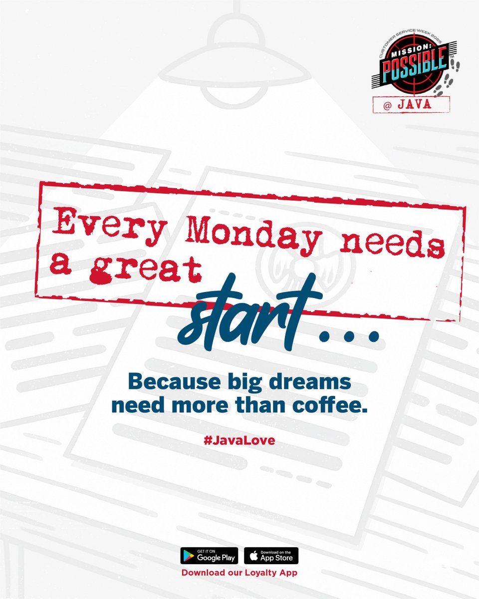 javahouseafrica's tweet image. New week, fresh energy! ​
Kickstart your day with a hearty Java breakfast, the kind that fuels your goals and keeps you going strong.​
#JavaLove