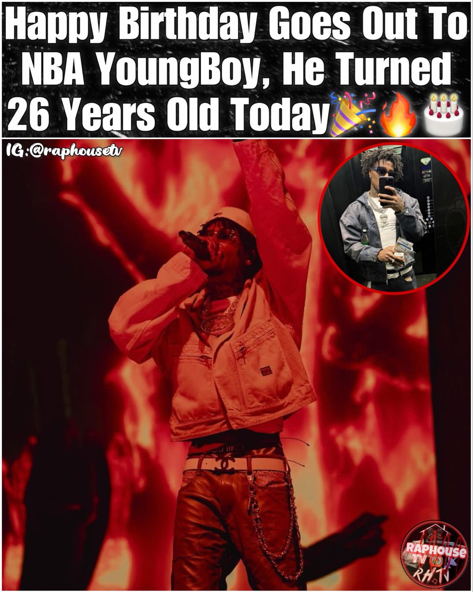 Happy Birthday Goes Out To Legend NBA YoungBoy, He Turned 26 Years Old Today 🎉