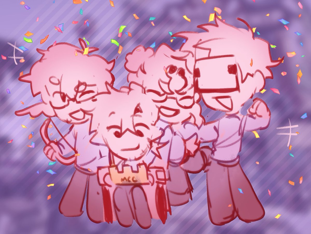 been pretty busy lately so its only a doodle but YAY PINK PARROTS WIN !!
