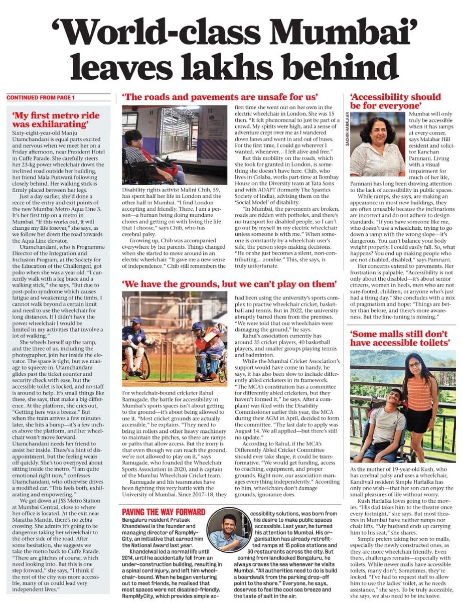 MUMBAI’S ₹1 LAKH CRORE MAKEOVER FORGOT THE RAMPS  epaper.indiatimes.com/article-share?…