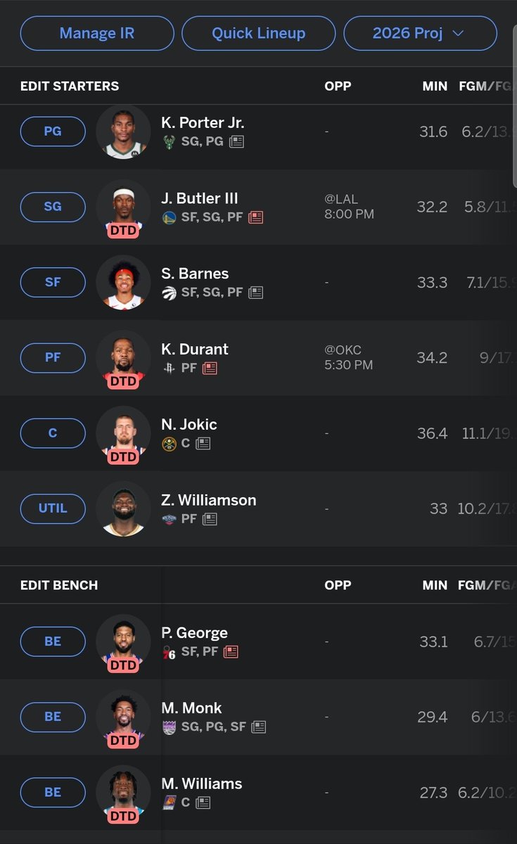 KyleHarb's tweet photo. @BaruthaAlex Thoughts on my 12 tm h2h cats. DD instead of ft%. I have edey on IR - would you add Jrue, WCJ or Bub? https://t.co/3wm1vZZ6vw