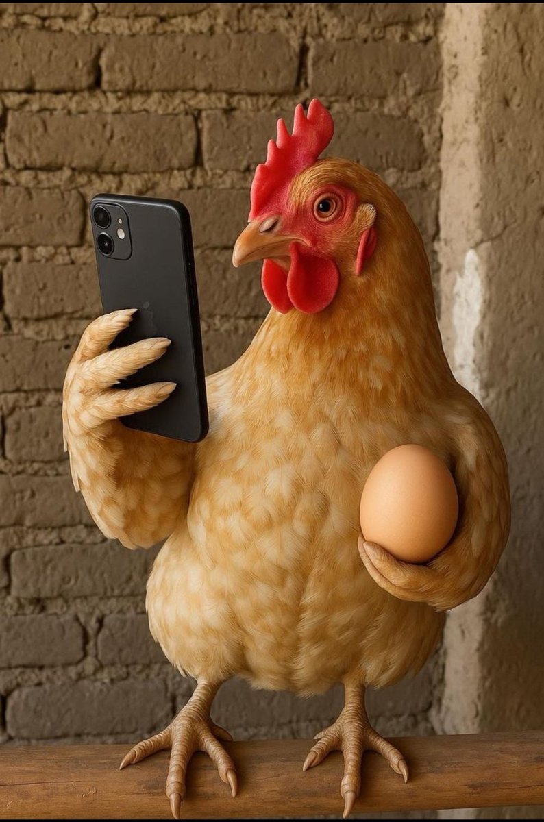 Even this hen knows,; hold onto your eggs and protect your goals 🐔🥚💪 #MorningX #DailyGrind