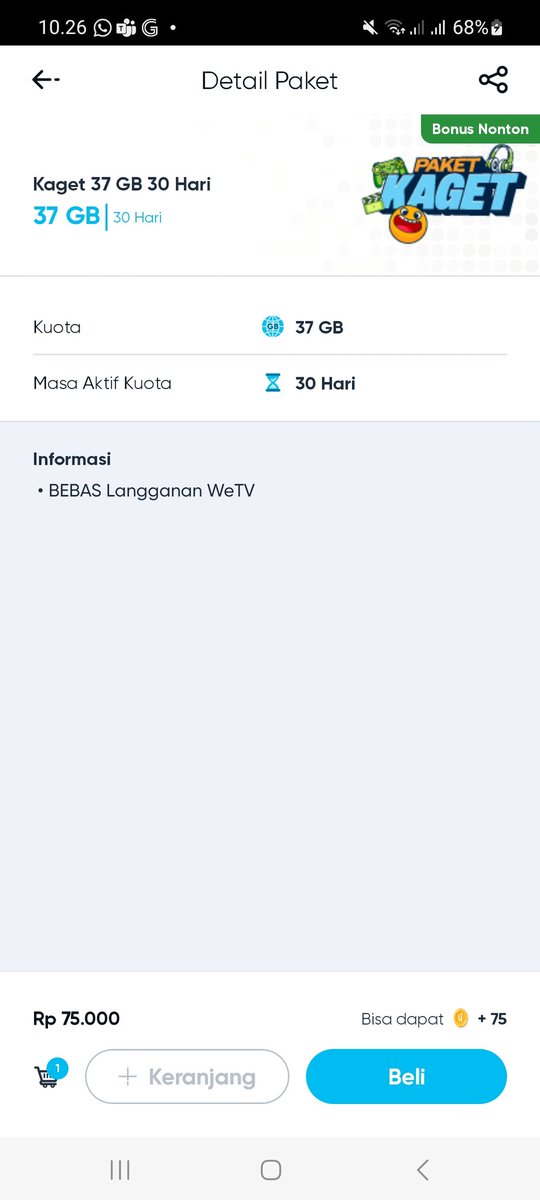 hapizun1's tweet photo. @byu_id asli kagak butuh weTV, ga kepake juga,napa kuotanya yang turun harganya masih tetap? https://t.co/MrclR3N2G2