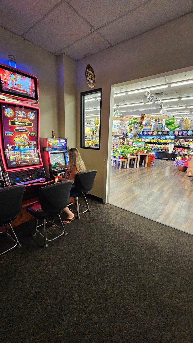 Yes, Vegas even has slot machines in grocery stores