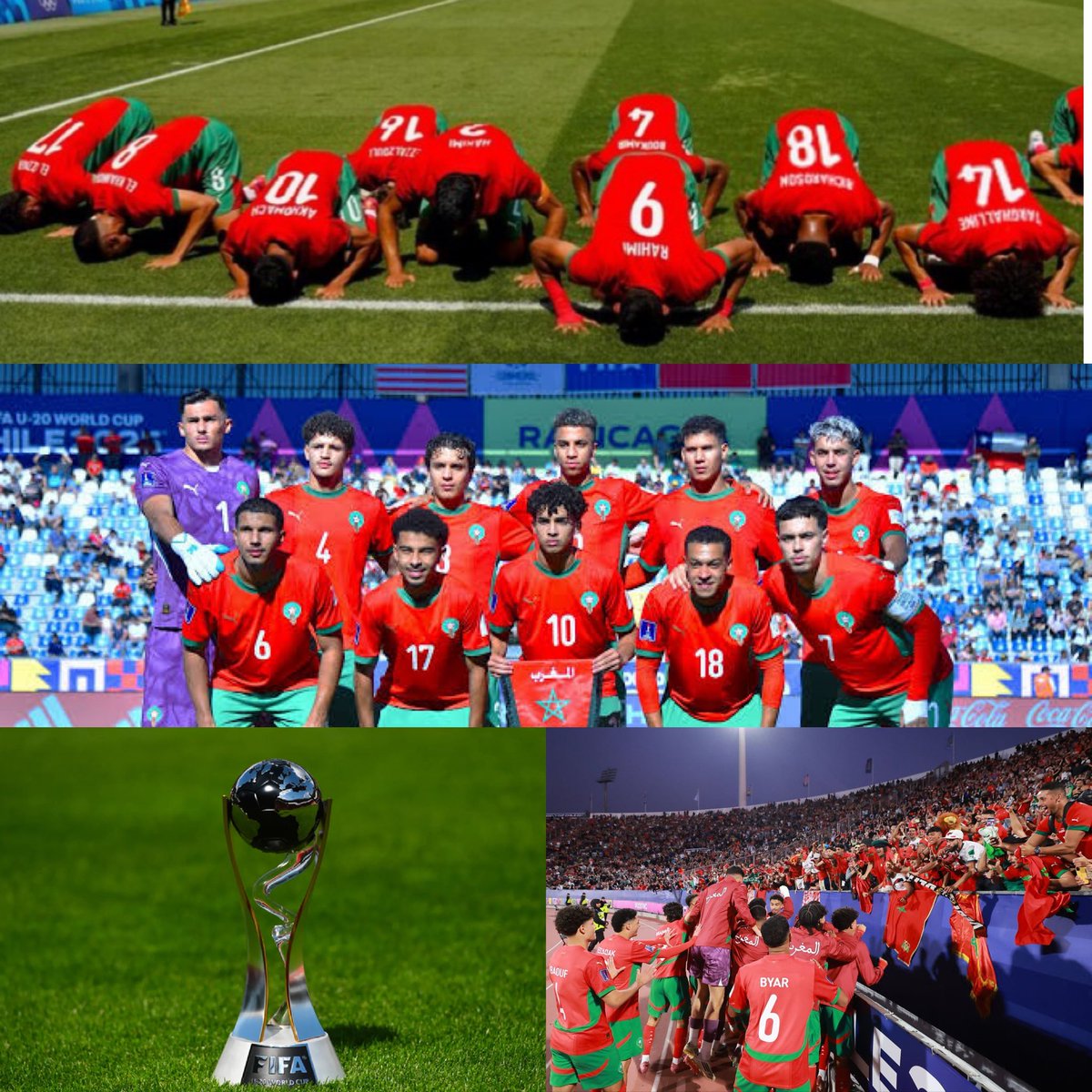 ألف مبروك لأسود الأطلس المنتخب المغربي للشباب تحت 20 عام فوزهم بكأس العالم على حساب الأرجنتين بهدفين 🇲🇦🏆

إنجاز يُجسّد قوة العمل القاعدي بالمغرب وثمار الاستثمار في الأكاديميات والبنية التحتية 
فخورون بكم يا أسود المستقبل ❤️🇲🇦

هذا النصر ليس مجرد فوز بل محطة تحوّل تُؤكّد أن الكرة