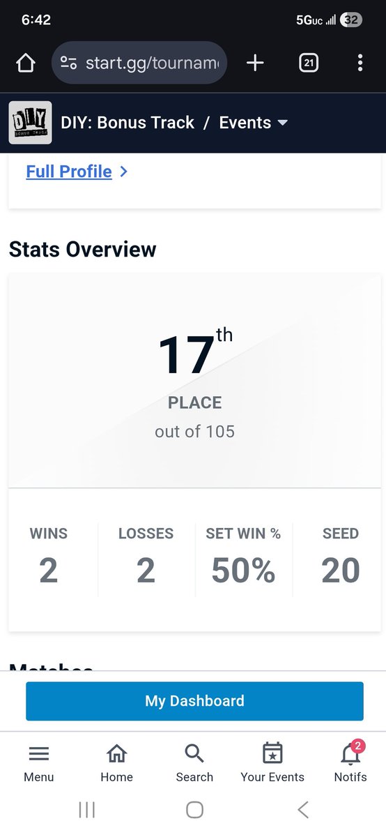 Out did my seed by quite a bit! Overall happy with how I played today! Will clean up some stuff for sure but I'm really impressed with how much I've grown in such a short time! I love 2XKO so much... Thanks to <a href="/diyfgc/">D.I.Y</a> for the event!!! It was awesome!