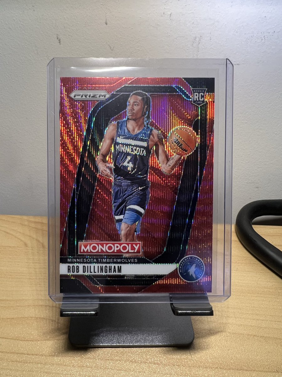 BasedCardGuy's tweet photo. Check out 2024-25 Panini Prizm Monopoly NBA Basketball Rob Dillingham RC Red Wave #90 https://t.co/iNnIQNjrQ1 #eBay via @eBay #TBBRepost #CardsForSaleGroup #TBBCrew #NBA #NBAPrizm #Monopoly #Minnesota #Timberwolves #RobDillingham https://t.co/o5yN2RDPmD