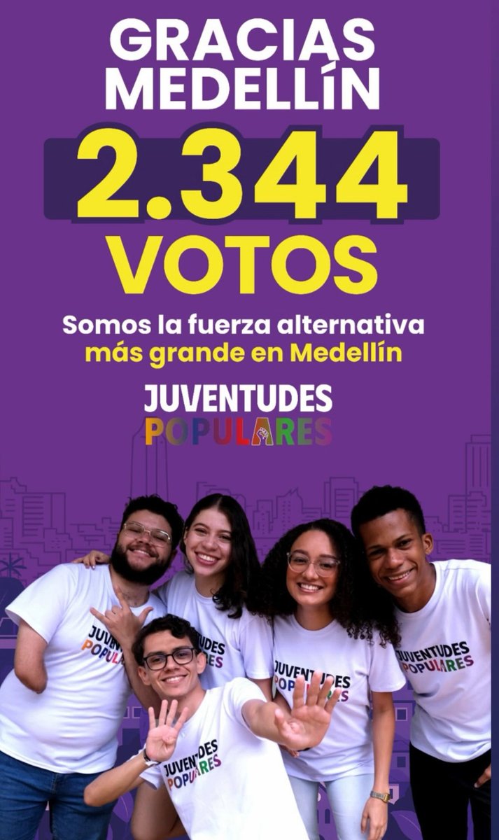 Simón Muñoz Velásquez 🇨🇴 (@simonmunozv) on Twitter photo Presidente <a href="/petrogustavo/">Gustavo Petro</a> en Medellín cumplimos la tarea, nos unimos las tendencias del <a href="/PactoCol/">Pacto Histórico Oficial</a> en una lista única y obtuvimos 2.000 votos más que en la elección anterior.
Kevin, Daniela y miles de Medellinenses nos movemos para cambiar la historia de nuestra ciudad. ❤️ Presidente <a href="/petrogustavo/">Gustavo Petro</a> en Medellín cumplimos la tarea, nos unimos las tendencias del <a href="/PactoCol/">Pacto Histórico Oficial</a> en una lista única y obtuvimos 2.000 votos más que en la elección anterior.
Kevin, Daniela y miles de Medellinenses nos movemos para cambiar la historia de nuestra ciudad. ❤️