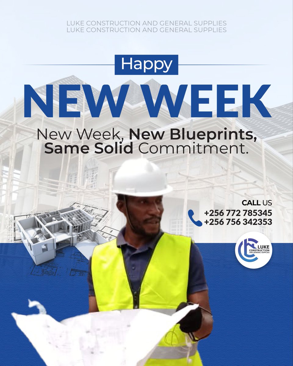 LukeConstruct's tweet photo. Happy New Week. #LukeConstruction https://t.co/GOkbO9fGAq