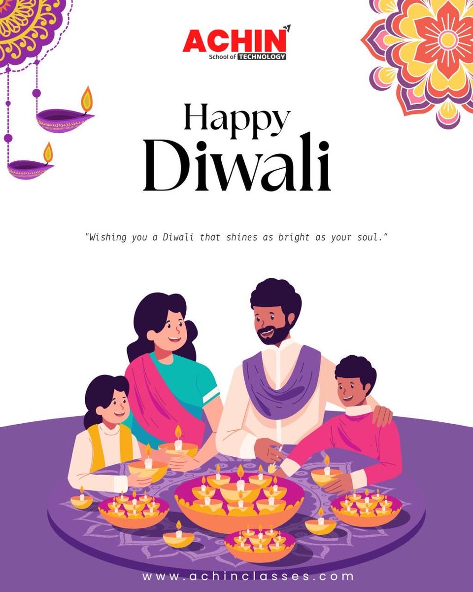 rakesh_achin's tweet photo. ✨ Achin Classes wishes you and your family a Very Happy &amp; Prosperous Diwali! 🪔
May this festival of lights bring success, happiness, and new opportunities in your life.
Keep learning, keep growing! 🌟
 #achin #achinclasses #schooloftechnology #rakeshsingh #rakeshsinghachin https://t.co/RK424E7tUv