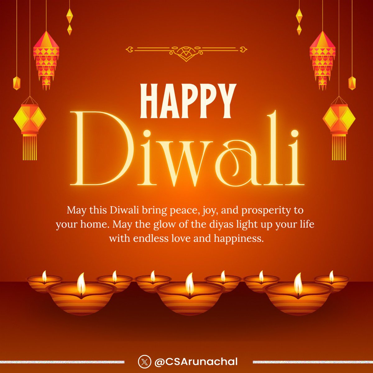 आइए हम दीपावली के इस पर्व को खुशियाँ, सौहार्द और सद्भाव फैलाकर मनाएँ।
यह दीपावली हर घर और हर दिल को शांति, समृद्धि और आशा की रोशनी से प्रकाशित करे।
#HappyDeepavali
Let us celebrate the Festival of Lights by spreading joy, harmony, and goodwill.
May this Diwali illuminate every