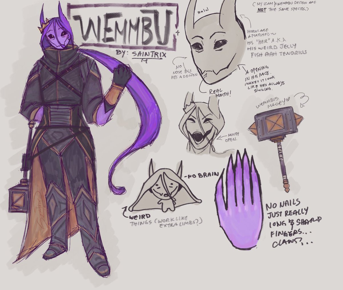 T1Saint's tweet photo. Wemmbu design bcs my old one was booty

#wemmbufanart #characterdesign https://t.co/bqdePnug6M