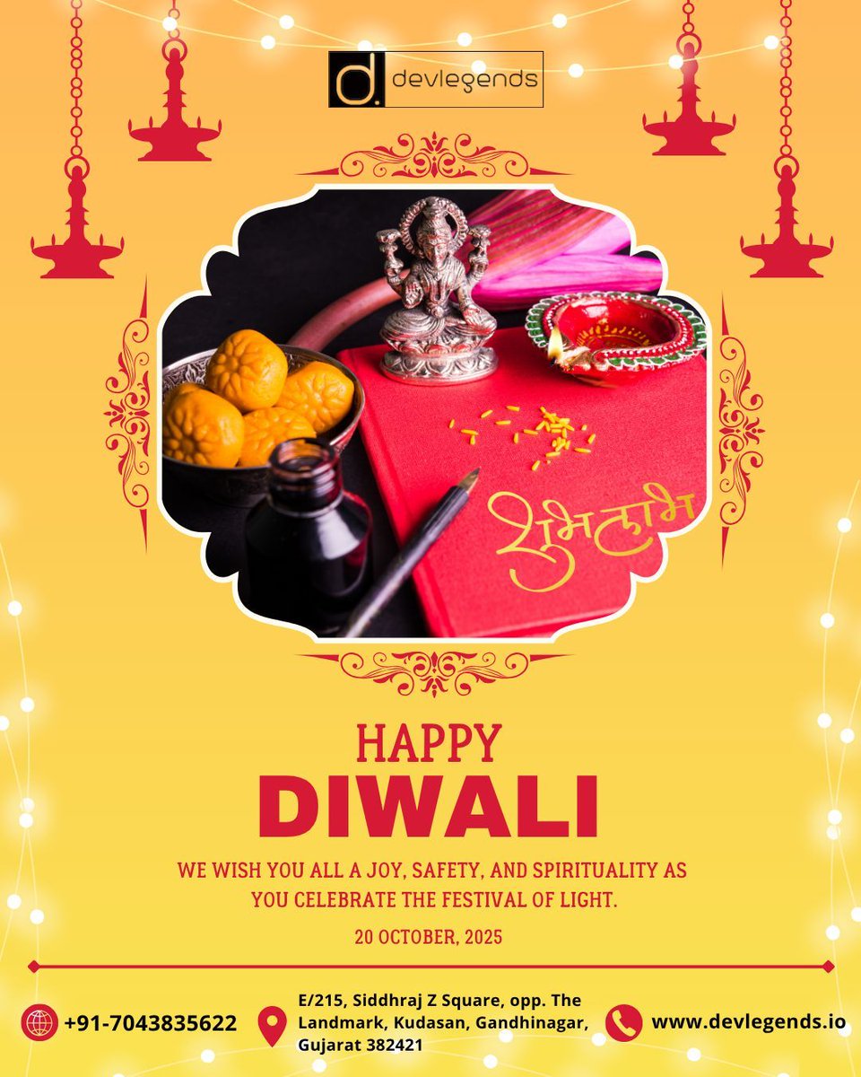 devlegendstech's tweet image. Happy Diwali 2025! 🪔🎆 Celebrate the festival of lights with joy, love, and togetherness. ✨🌟 May your life shine bright with happiness, prosperity, and peace. 💛🏮
#HappyDiwali #Diwali2025 #FestivalOfLights #DevLegends #IndianCulture #FestiveVibes