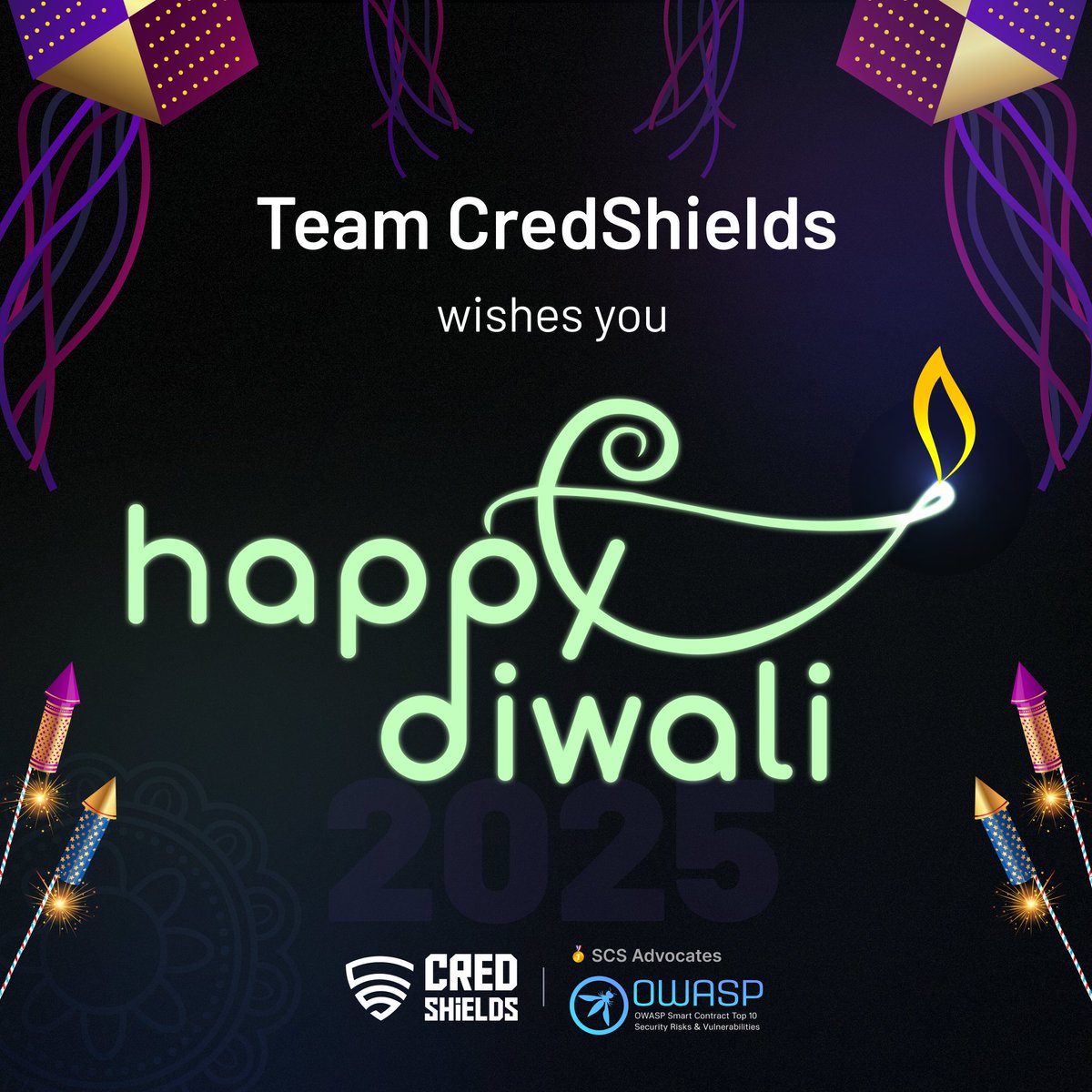Wishing everyone a Happy and Secure Diwali! ✨

Light up your celebrations with safety and security by keeping your contracts protected from bugs and vulnerabilities only with CredShields.

#HappyDiwali