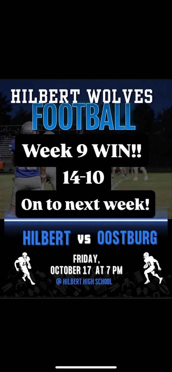 Nice last regular season game win! Playoff time!!!

<a href="/PrepRedzoneWI/">Prep Redzone Wisconsin</a> <a href="/MJ_NFLDraft/">Mark Johnson</a> <a href="/CoachSchrenk/">James Schrenk</a> <a href="/bennet_schmitz/">b</a> <a href="/ExpoRecruits/">Expo Recruits</a> <a href="/TravisBOUND/">Travis Wilson</a>