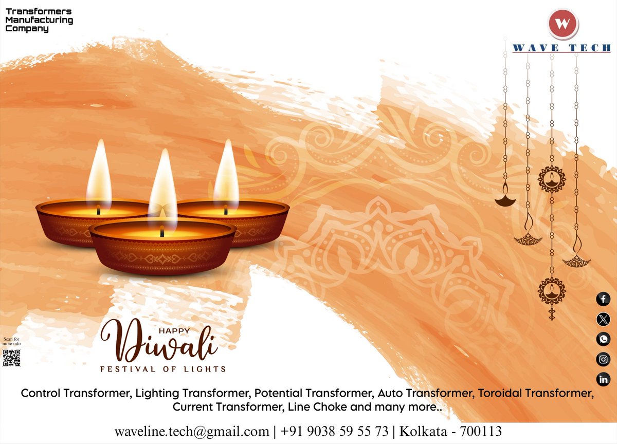 wave_tech2000's tweet image. May the victory of light over darkness inspire you toward inner peace and truth.
@wave_tech2000 wishing you and your family a very Happy Diwali.
#Diwali2025 #festivaloflights #kalipujo #wavetech 

For more info contact us on : 090385 95573 
Or mail us to : waveline.tech@gmail.com