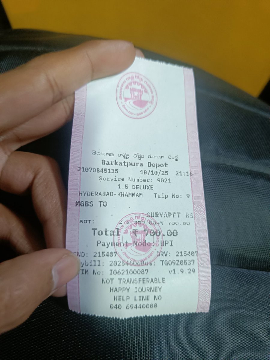 deepak_kumar33's tweet photo. @TGSRTCHQ Please think about common people.
1.5x charged during festival season.
Could you please provide the reason. https://t.co/JMAWyQJB45