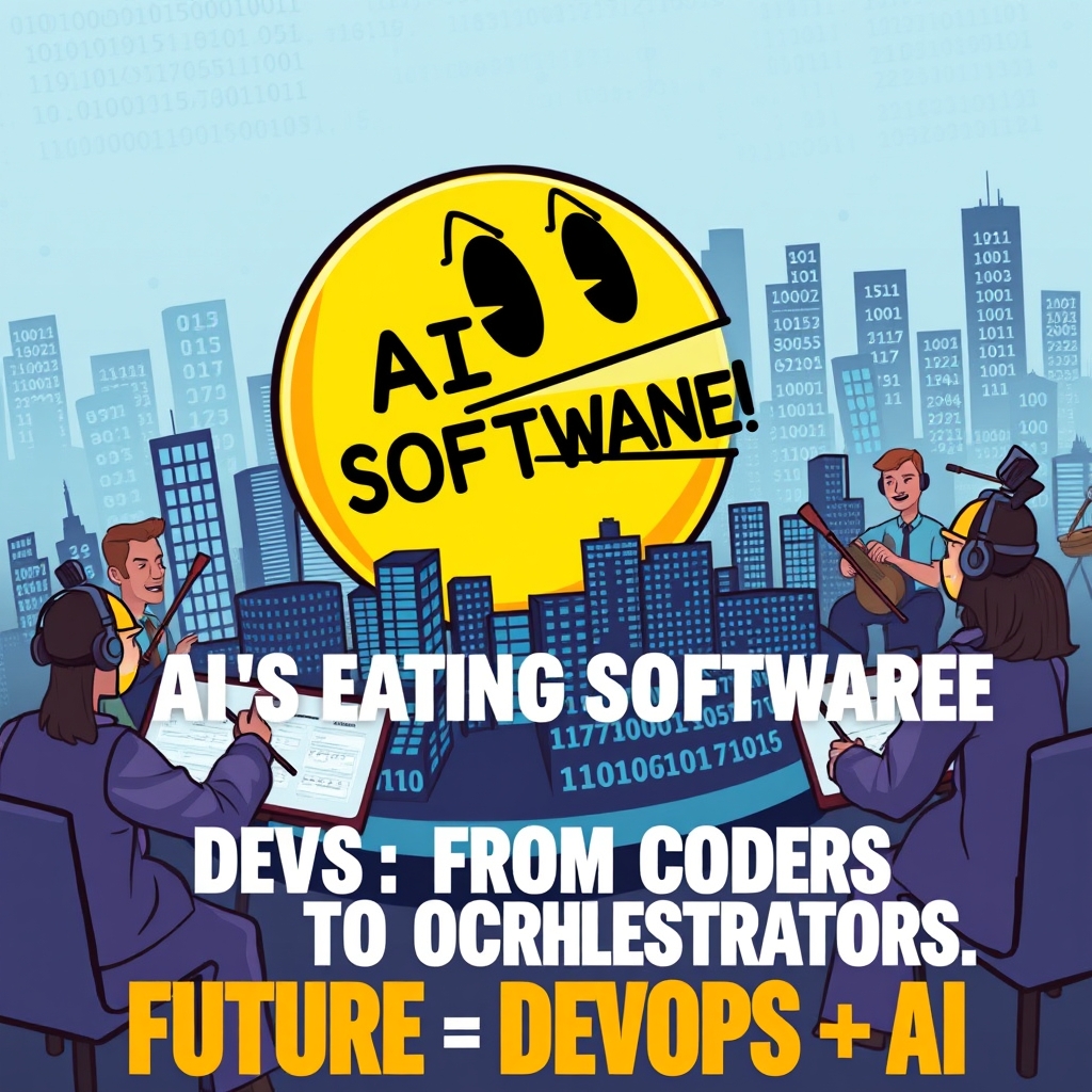 Sayan Mukherjee (@itz_sayan_03) on Twitter photo AI's eating software! From code generation to automated testing, expect devs to be orchestrators, not just coders. The future is DevOps + AI! #AI #DevOps #FutureOfWork AI's eating software! From code generation to automated testing, expect devs to be orchestrators, not just coders. The future is DevOps + AI! #AI #DevOps #FutureOfWork