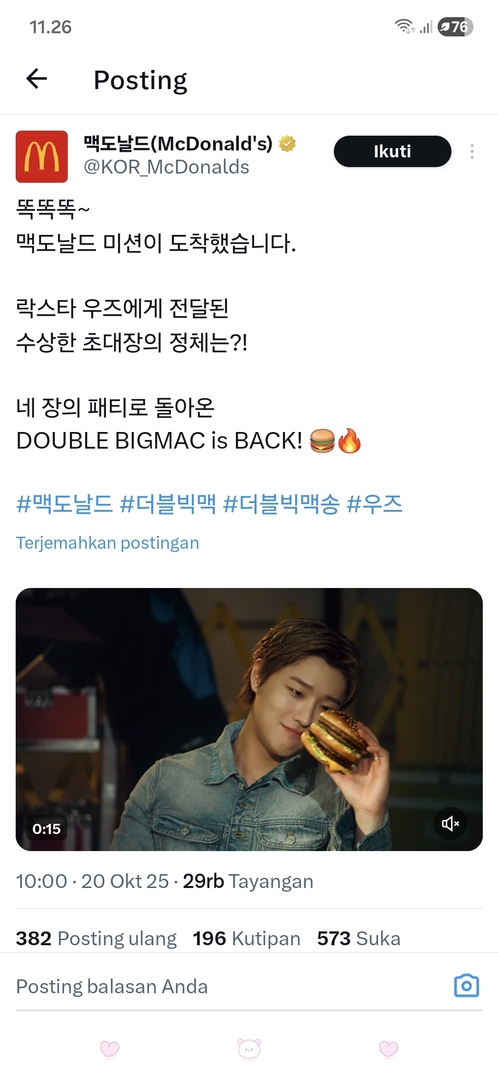 starfess's tweet image. -star BOIKOT GUYS!!! GILA KECEWA BANGET WOODZ COLLAB SAMA BRAND INI 😭😡