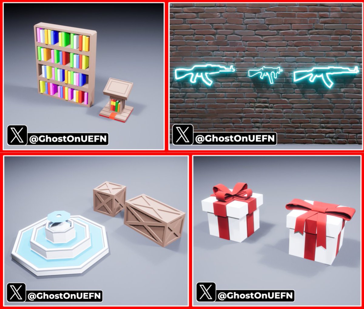 GhostOnUEFN's tweet image. 👀Looking for Free UEFN Models?
👉Join the discord: discord.gg/FMEzDEqD86

📢Just dropped 4 new model sets today and more to come!

#uefn #fortnite #modeling