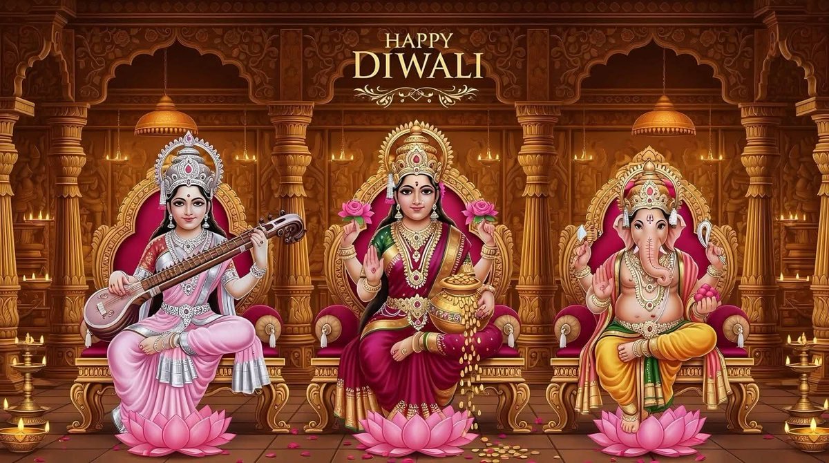 प्रकाश व दीपोत्सव का महापर्व "दीपावली" की हार्दिक शुभकामनाएँ।

माँ लक्ष्मी जी एवं विघ्नहर्ता भगवान श्री गणेश जी के पूजन को समर्पित यह महापर्व आप सभी के जीवन में सुख,समृद्धि और खुशहाली लेकर आएं।
#दीपोत्सव