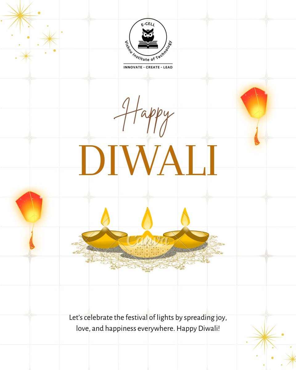 Ecellvitb's tweet image. ✨ Let the light of knowledge and innovation shine brighter this Diwali! 💡
May your ideas sparkle, your dreams glow, and your journey be filled with success and positivity.
Team E-Cell VITB wishes you a Happy Diwali! 🎇

#HappyDiwali  #Innovation #Ecell #ecell_vitb #nec #iitb