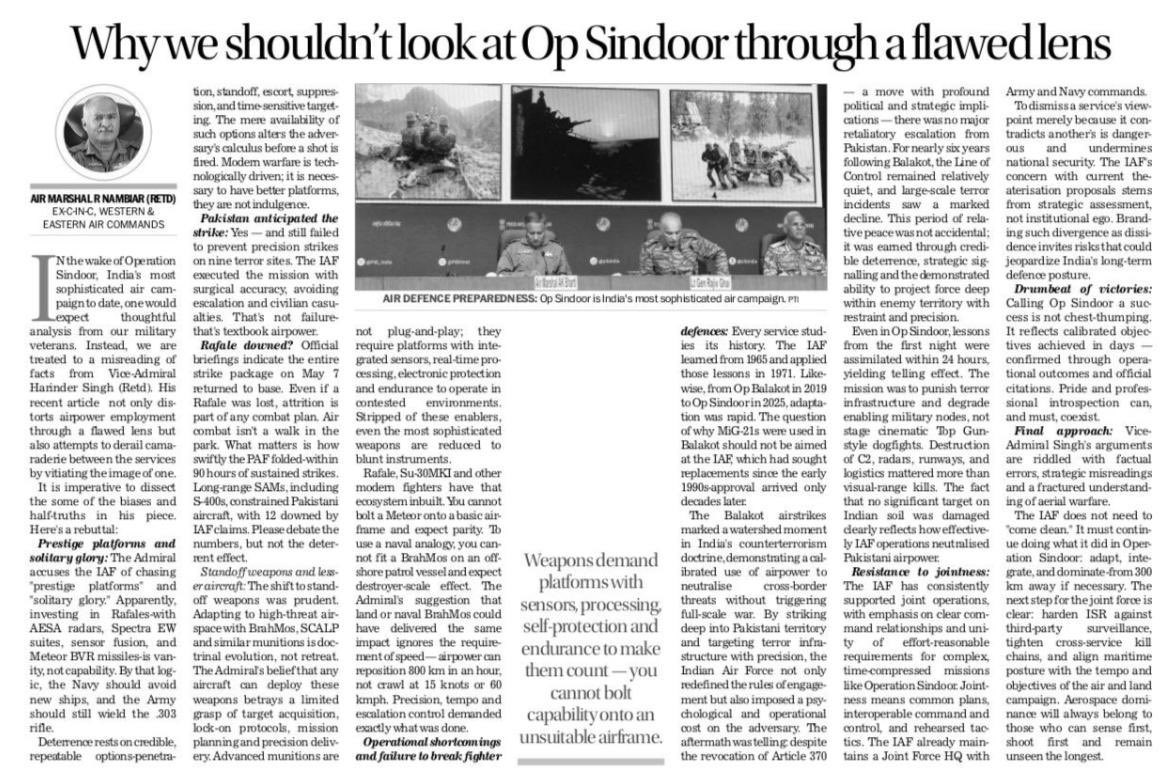 This is written by a professional military aviator.
<a href="/IAF_MCC/">Indian Air Force</a>