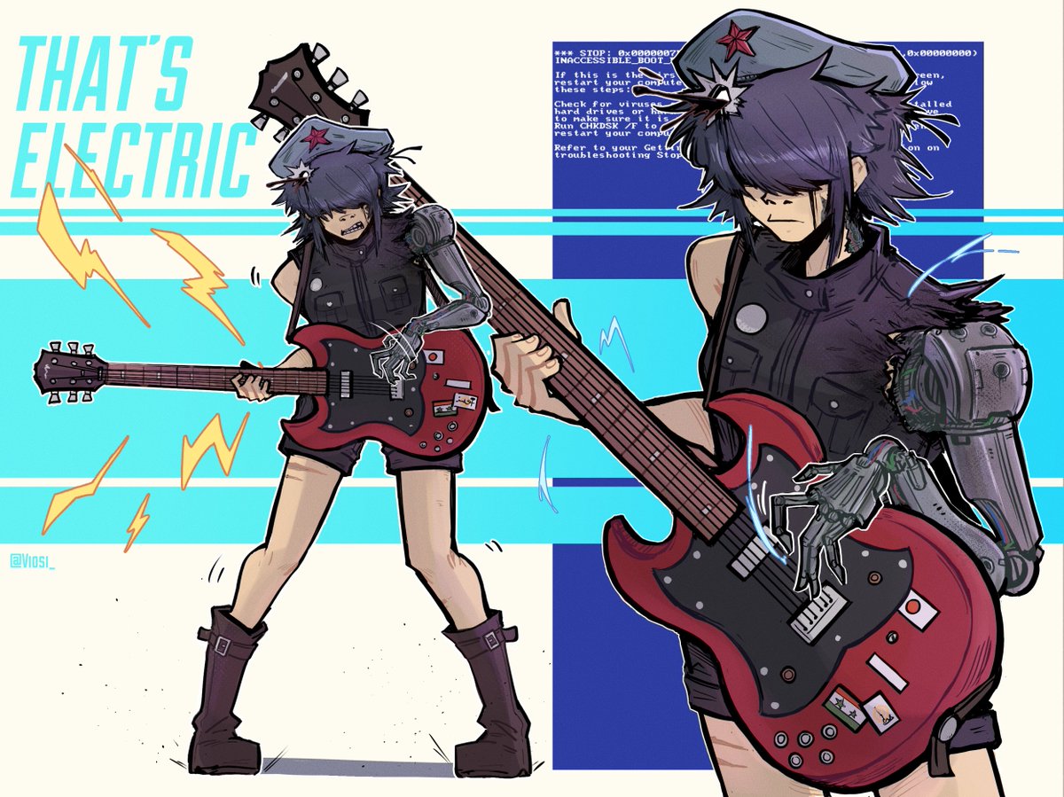Rock your electric heart out 
#gorillaz