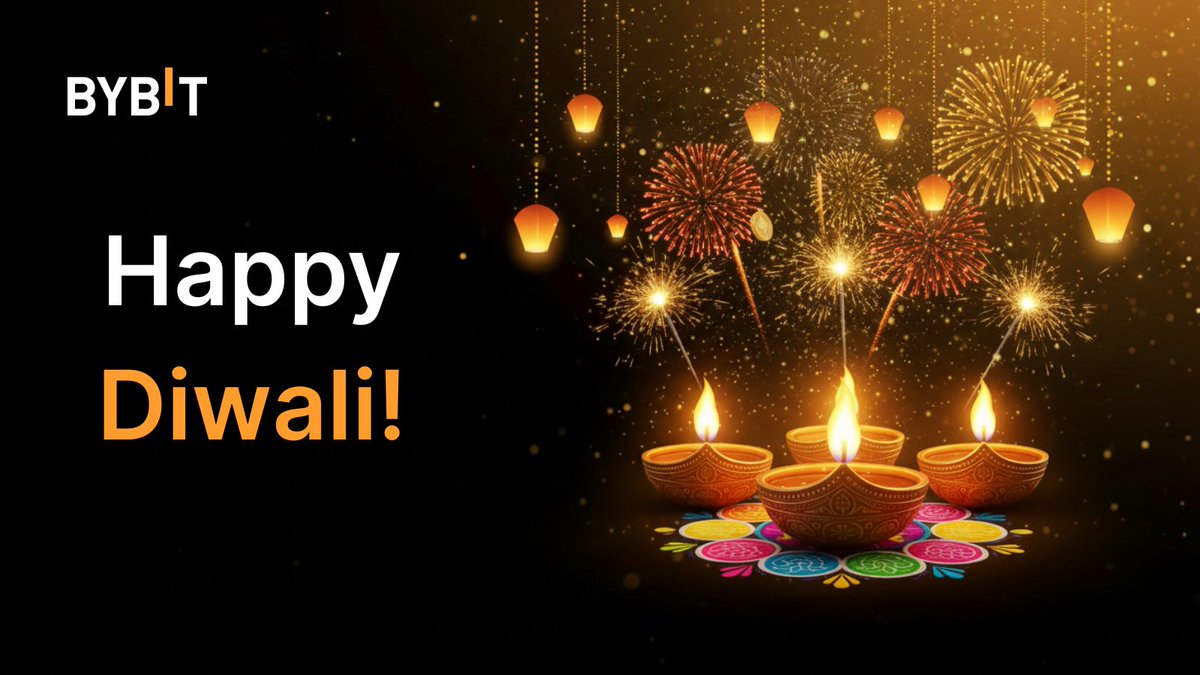 BybitSouthasia's tweet image. Happy Diwali! 🪔✨

May this festival of lights bring joy, prosperity, and endless happiness to you and your loved ones 💫🙏

#Bybit #BybitIndia #HappyDiwali