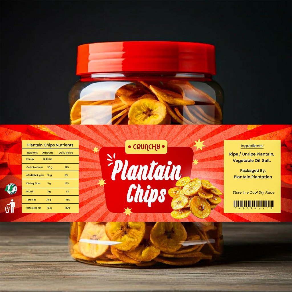 XpressPixels's tweet image. Day 81 - Today’s design takes a delicious turn. We’re serving up creativity with a Plantain Chips Label Design! 😋✨

And yes, the full tutorial is LIVE on our YouTube channel (Xpress-Pixels)! 
#photoshop #photoshoptutorial #GraphicDesign #XpressPixels #100DaysDesignChallenge
