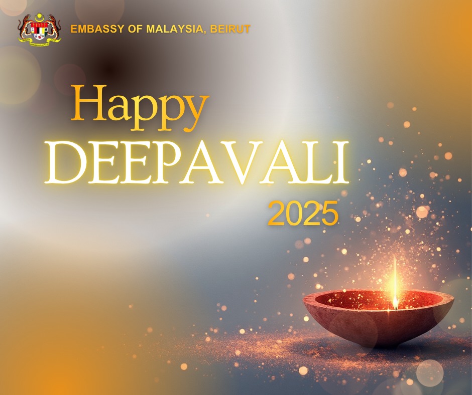 Happy Deepevali ✨

<a href="/MYEmbBeirut/">MYEmbBeirut</a> extends its warmest wishes to all celebrating Deepavali ✨

As we mark the Festival of Lights, may it bring peace, happiness &amp; harmony to you &amp; your loved ones ✨