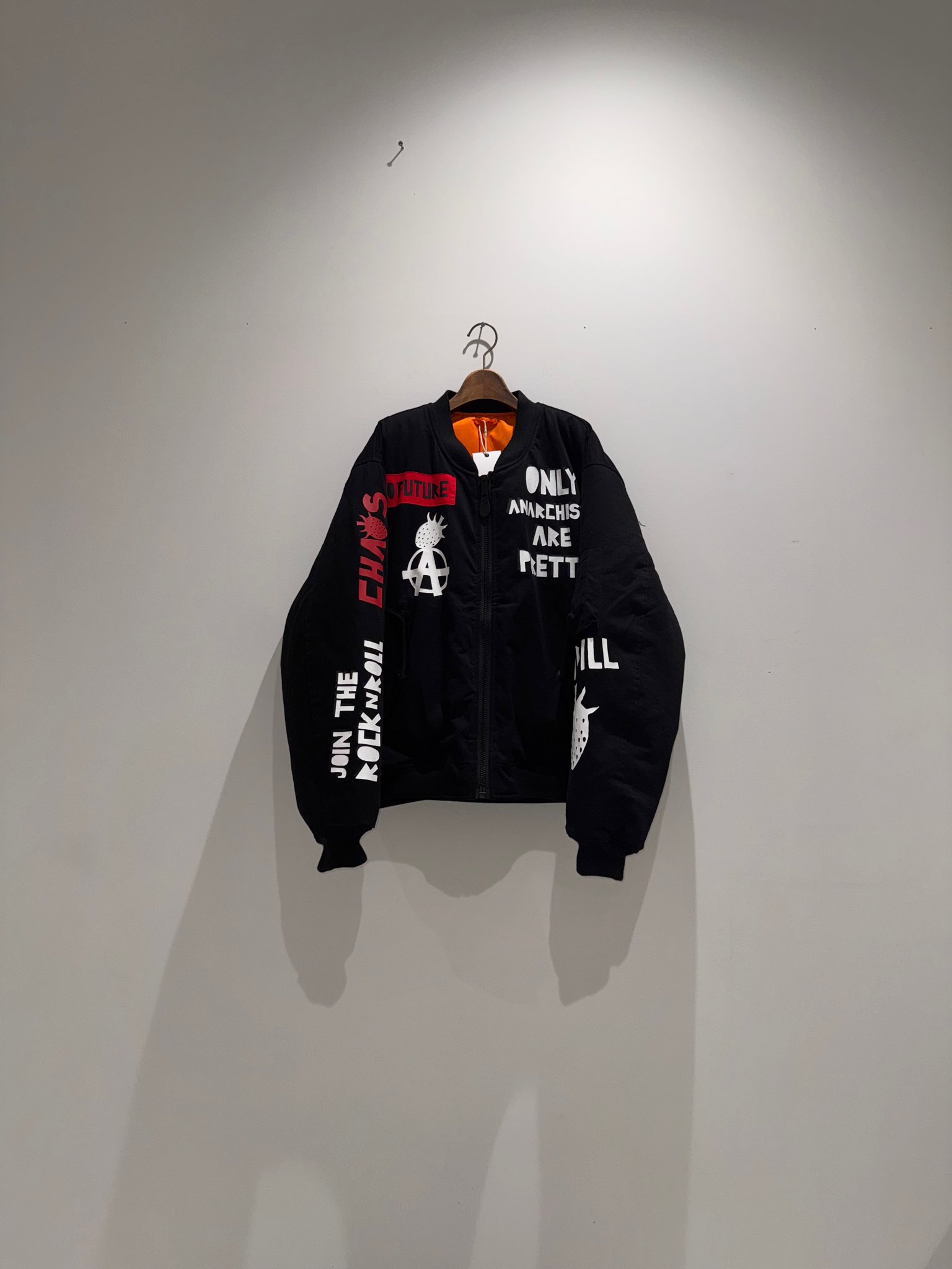 即完売 kidill 24aw PUNK TEXT COACH JACKET キディル】PUNK TEXT