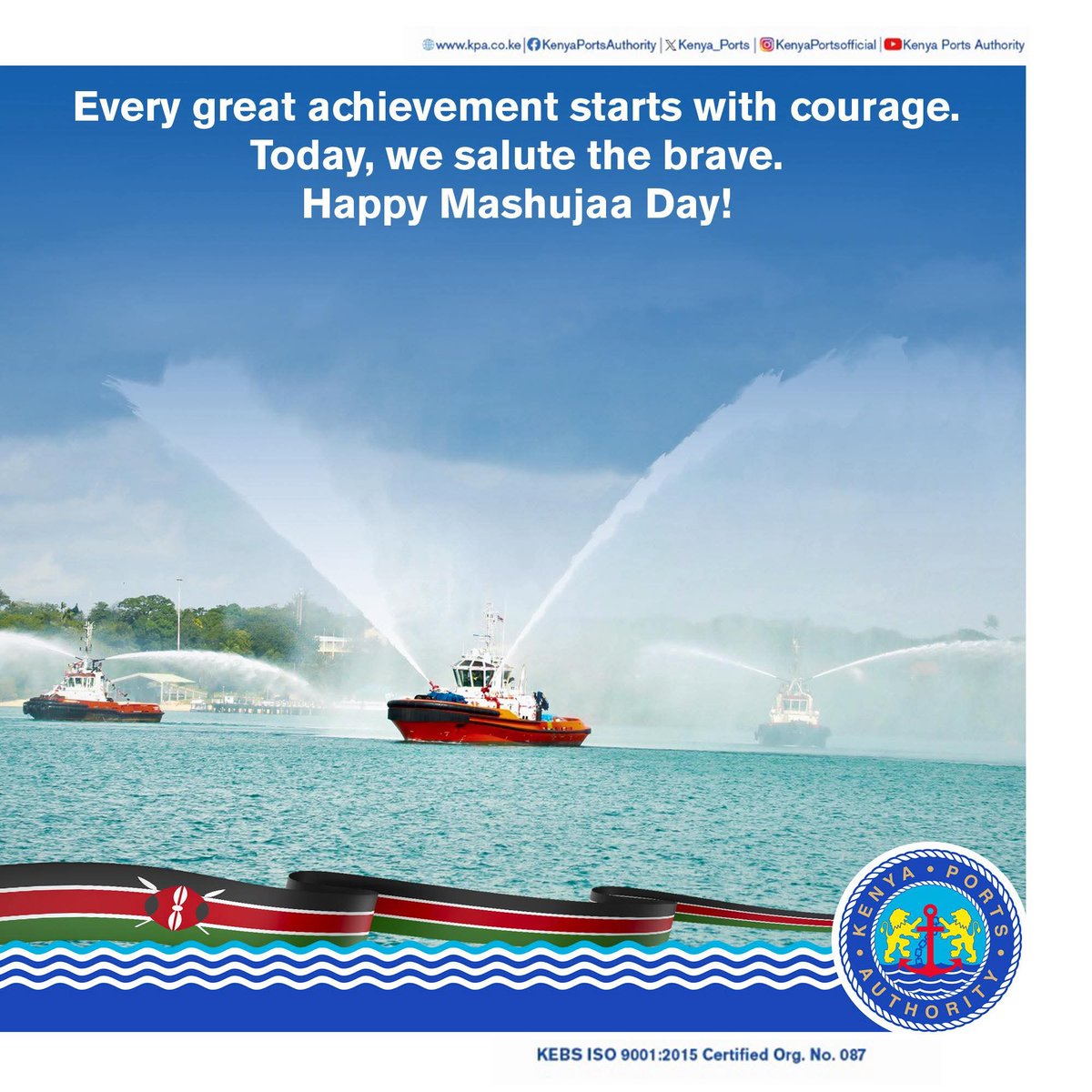 Today, we celebrate the heroes who shaped our nation through courage and sacrifice.
At KPA, we proudly honor their legacy and stay true to the values they stood for.
We remember. We honor. We strive to serve.

Happy Mashujaa Day!
#Mashujaa