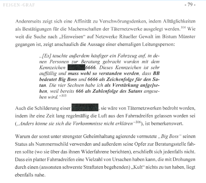 SebastianFobbe's tweet photo. @RUMS_Muenster In welche Parallelwelt diejenigen abgedriftet sind, die die Rituelle-Gewalt-Theorie lautstark verbreiten, zeigt für mich diese Stelle im Untersuchungsbericht am besten: https://t.co/FzCpwJCZC4