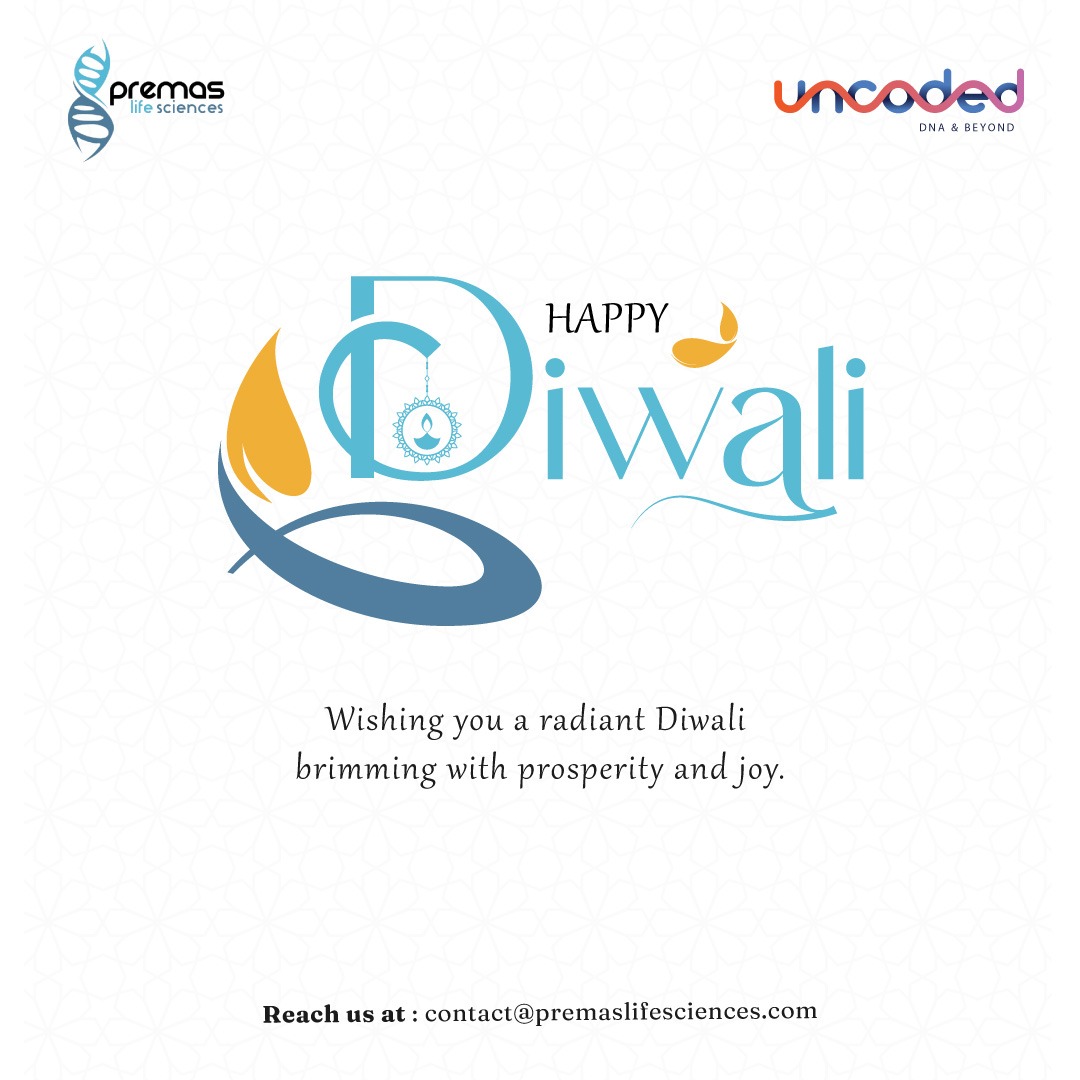 PremasLifeSc's tweet image. Lighting the way from ideas to innovation, and from science to solutions. 💡

This Diwali, let’s celebrate the brilliance of discovery together! ✨
– Premas Life Sciences &amp;amp; @UncodedOmics  🪔

#PremasLifeSciences #Uncoded #DNAAndBeyond #Diwali #Genomics