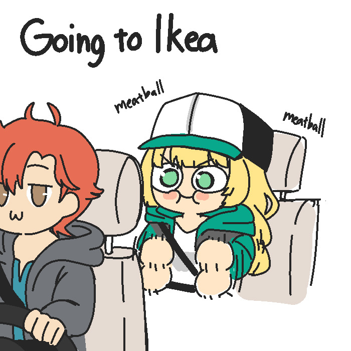 An ol pic that made me smile bc I too, crave Ikea Meatballs