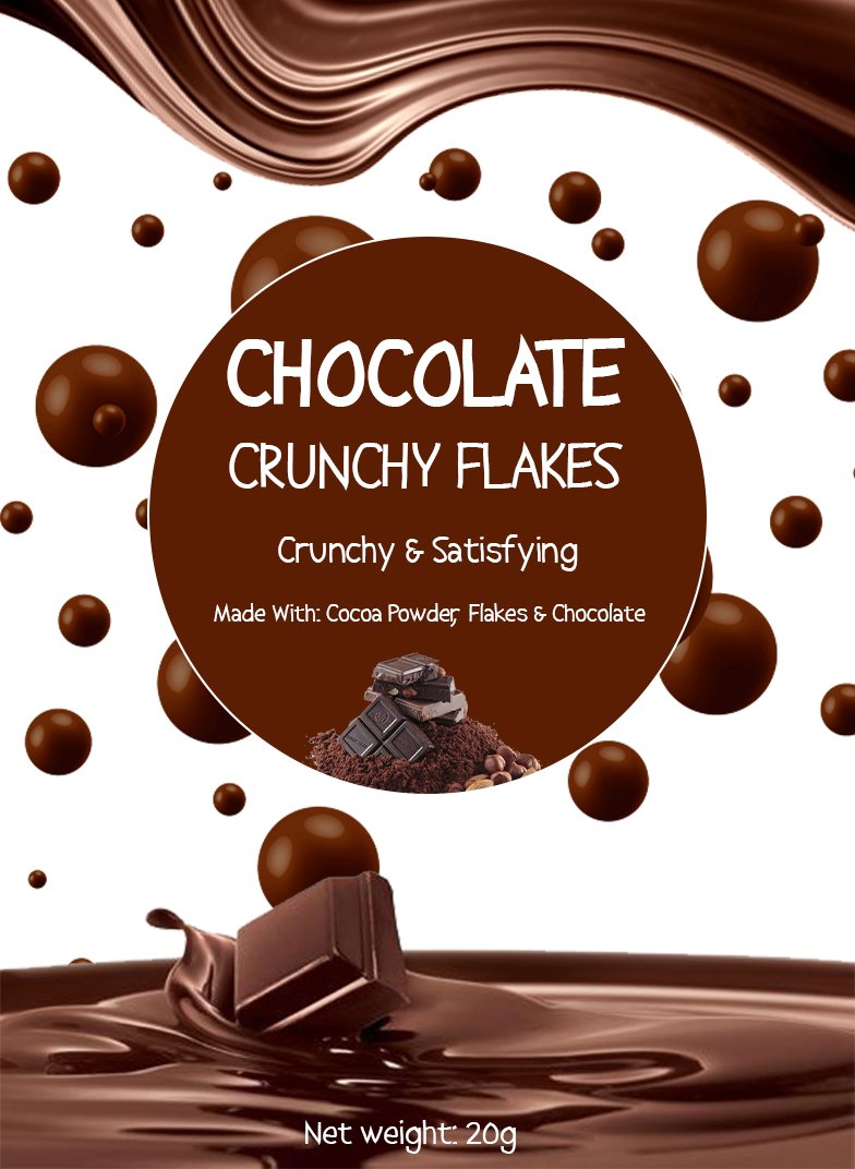 XpressPixels's tweet image. Day 84✨ — The Sweet Finale of Week 12! 🍫

We’re wrapping up our Product Labels &amp;amp; Infographics Week with something irresistibly delicious — Chocolate Crunchy Flakes! 😋

#photoshoptutorial #graphicdesign #ProductLabel #100DaysDesignChallenge #XpressPixels