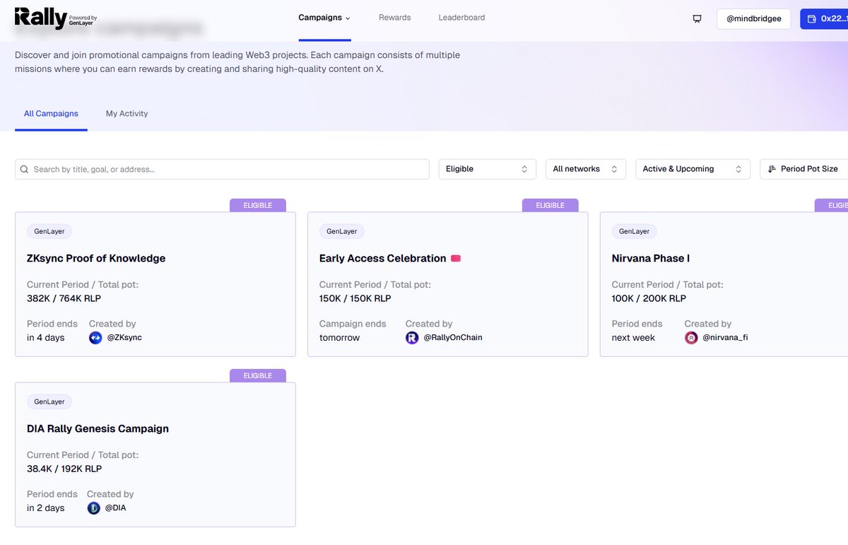 Rrally 라는 신규프로젝트!!
<a href="/RallyOnChain/">Rally</a>
웨잇리스트 등록과 초기선점을 가 보아요!!!  
무엇이든 초기선점의 중요성은 다들 아실거에요

이번에 rally 라는  알게되어 시작하게 되었습니다!!  

Rally는 프로젝트들과 콘텐츠 제작자(유저)를 연결해 주는 탈중앙화 마케팅 프로토콜입니다.