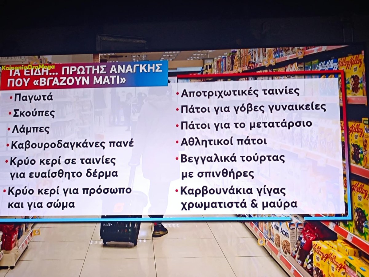 Ευτυχώς μειώθηκαν οι τιμές για τις καβουροδαγκάνες πατέ και τις αποτριχωτικές ταινίες που φαντάζομαι χρησιμοποιεί και ο Άδωνις συχνά… #ακρίβεια